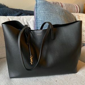 YSL Saint Laurent Leather Tote/Shopping Bag